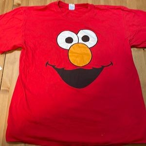 Adult  used Large Elmo  Face Shirt